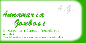 annamaria gombosi business card